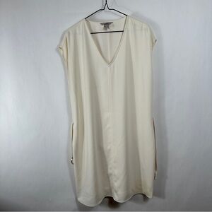 H&M Cream V-Neck Women's Tunic/Dress | US Size 8